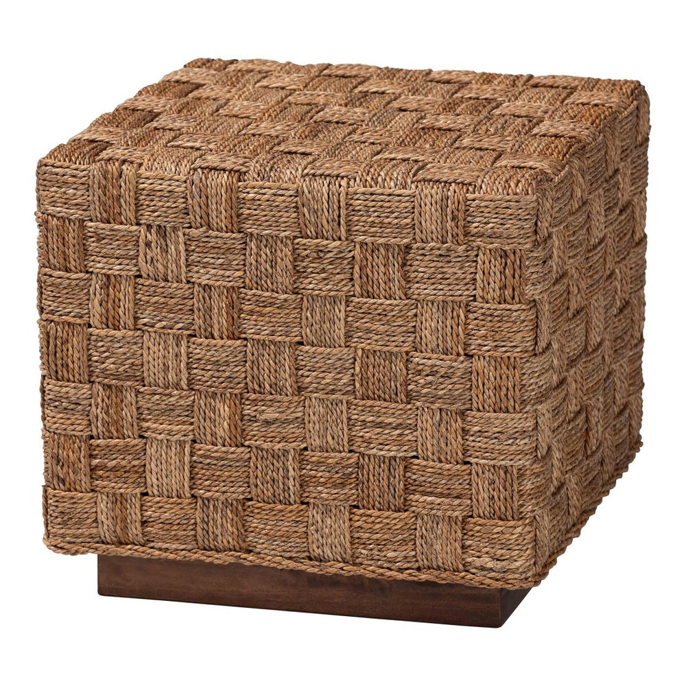 Baxton Studio bali Karina Bohemian End Table - Handwoven Seagrass Accent Piece for Rustic Style Living Spaces KARINA-Seagrass-ET