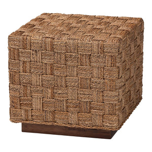 Baxton Studio bali Karina Bohemian End Table - Handwoven Seagrass Accent Piece for Rustic Style Living Spaces KARINA-Seagrass-ET