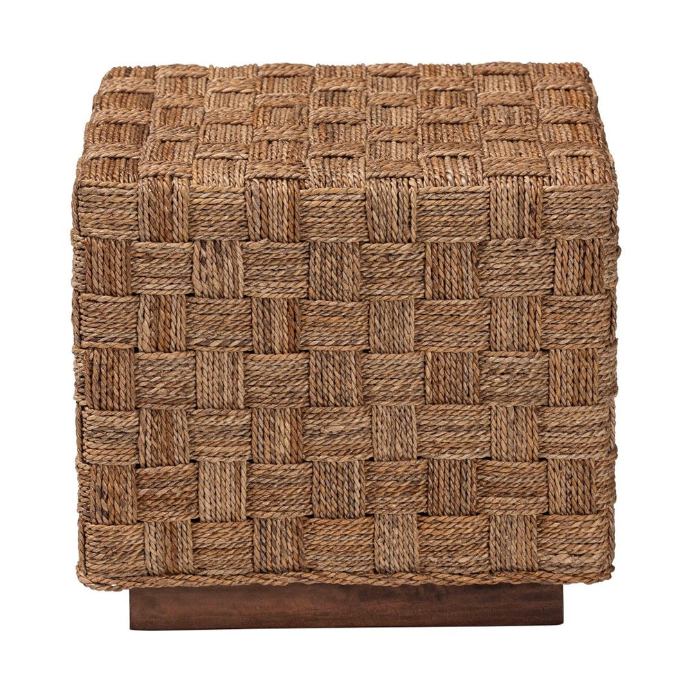 Baxton Studio bali Karina Bohemian End Table - Handwoven Seagrass Accent Piece for Rustic Style Living Spaces KARINA-Seagrass-ET