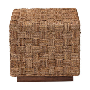 Baxton Studio bali Karina Bohemian End Table - Handwoven Seagrass Accent Piece for Rustic Style Living Spaces KARINA-Seagrass-ET