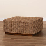 bali & pari Karina Bohemian Natural Seagrass Coffee Table