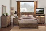 IDEAZ Brown Washed Panel Bed Brown Washed 1368APB