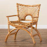 bali & pari Mamba Bohemian Natural Rattan Arm Chair