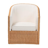 bali & pari Tessa Bohemian Light Honey Rattan Arm Chair