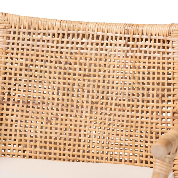 Baxton Studio bali Bohemian Rattan & Teak Wood Counter Stool Set - 2-Piece, Tropical Comfort for Your Space! STORSEL-Natural Rattan/Teak Wood-CS