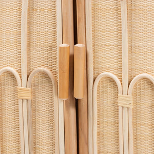 Baxton Studio bali Gitano Bohemian Rattan 2-Door Storage Cabinet - Handcrafted, Stylish, and Versatile Organizer WS085-B-Natural Rattan-Cabinet
