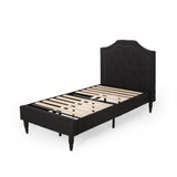 Christopher Knight Home® - Noble House - Elinor Contemporary Upholstered Twin Bed Platform