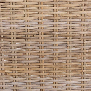 Baxton Studio bali Magy Modern Bohemian Bar Stool in Grey Kubu Rattan & Mahogany Wood - Ergonomic & Stylish Magy-Grey Natural-BS