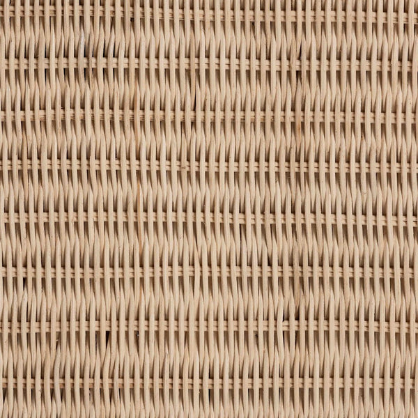 Baxton Studio bali Lanica Japandi 6-Drawer Dresser - Sun-Bleached Rattan & Solid Wood for Organic Bedroom Style Braided Sun Bleached Ivory-Wood/Rattan-6DW-Dresser