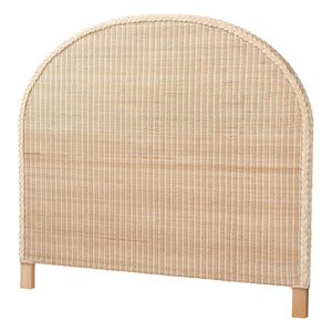 bali & pari Lanica Japandi Sun Bleached Rattan King Size Standalone Headboard