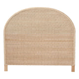 bali & pari Lanica Japandi Sun Bleached Rattan King Size Standalone Headboard