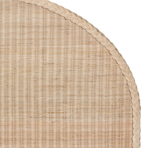 Baxton Studio bali Bali Lanica Japandi Standalone Headboard - Hand-Braided Rattan & Solid Wood for Serene Bedrooms King Braided Sun Bleached Ivory-Wood/Rattan-Headboard-King