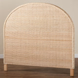 bali & pari Lanica Japandi Sun Bleached Rattan King Size Standalone Headboard