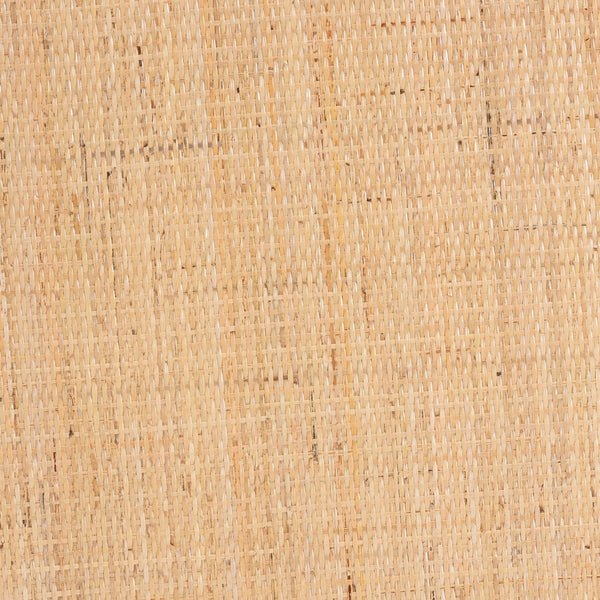 Baxton Studio bali Kalimantan Bohemian Coffee Table with Honey Rattan and Mahogany - Stylish, Handmade Elegance Round KALIMANTAN-Light Honey Round-Rattan-Coffee Table