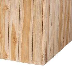 Baxton Studio bali Grayson Bohemian Teak Wood Coffee Table - Handcrafted Rustic Elegance for Your Living Room Grayson-Wooden-CT