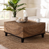 bali & pari Verino Bohemian Natural Seagrass Coffee Table