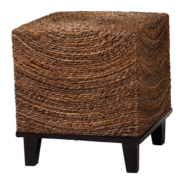 Baxton Studio bali Verino Bohemian Seagrass End Table – Handcrafted Natural Accent Piece for Coastal & Rustic Homes Verino-Seagrass-ET