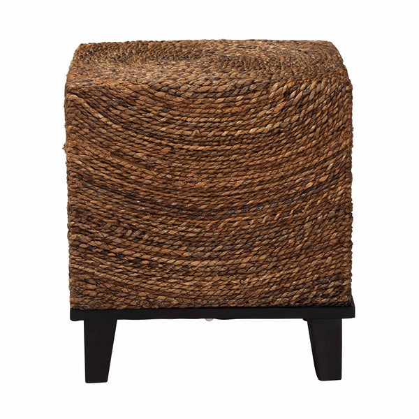 Baxton Studio bali Verino Bohemian Seagrass End Table – Handcrafted Natural Accent Piece for Coastal & Rustic Homes Verino-Seagrass-ET