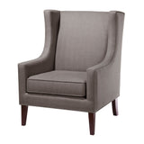 Madison Park Barton Modern/Contemporary Wing Chair FPF18-0151 Dark Gray