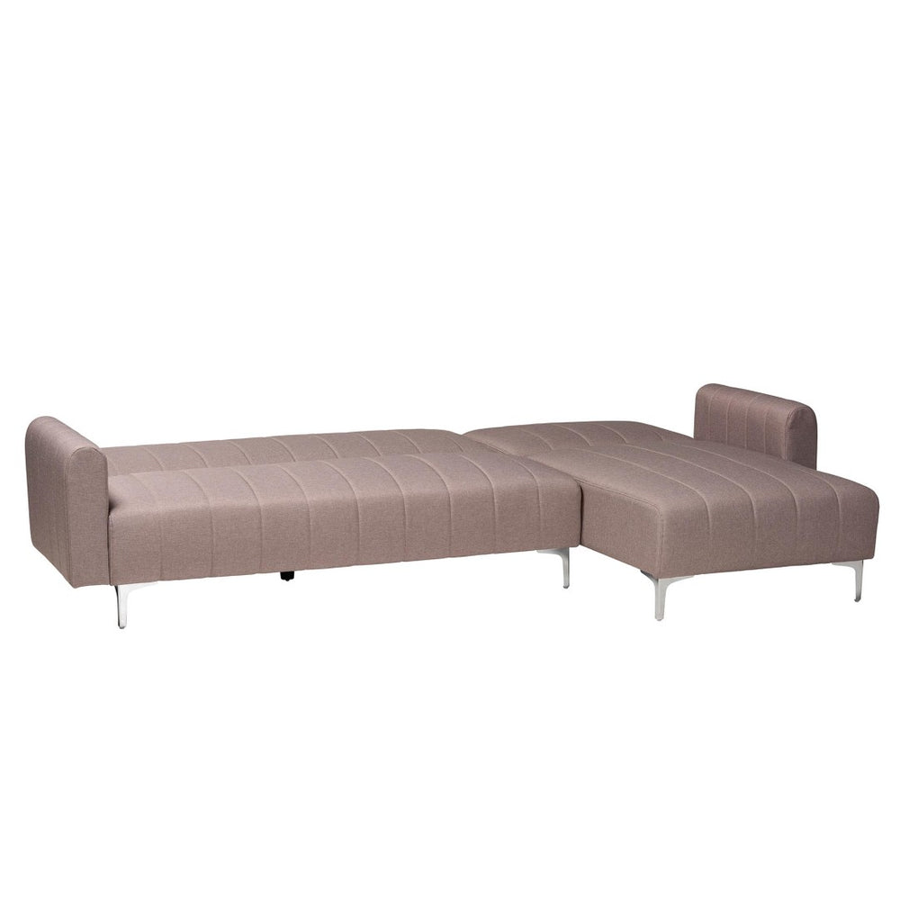 Baxton Studio Baxton Studio Lanoma Convertible Sleeper Sofa - Stylish Clay Upholstery with Tufted Cushions & Pillows Lanoma-Clay-RFC