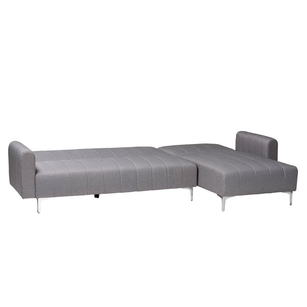 Baxton Studio Baxton Studio Lanoma Convertible Sleeper Sofa in Slate Grey – Modern Comfort & Versatile Design! Lanoma-Slate Grey-RFC
