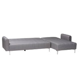 Baxton Studio Lanoma Contemporary Slate Grey Fabric Upholstered Convertible Sleeper Sofa