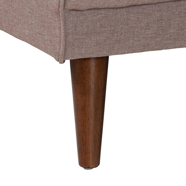 Baxton Studio Baxton Studio Claire Convertible Sleeper Sofa - Stylish Clay Fabric, Retro-Modern Design & Comfort Claire-Clay-RFC