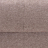 Baxton Studio Claire Contemporary Clay Fabric Upholstered Convertible Sleeper Sofa