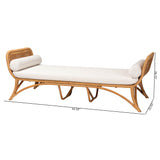 bali & pari Veve Bohemian Light Honey Rattan Daybed