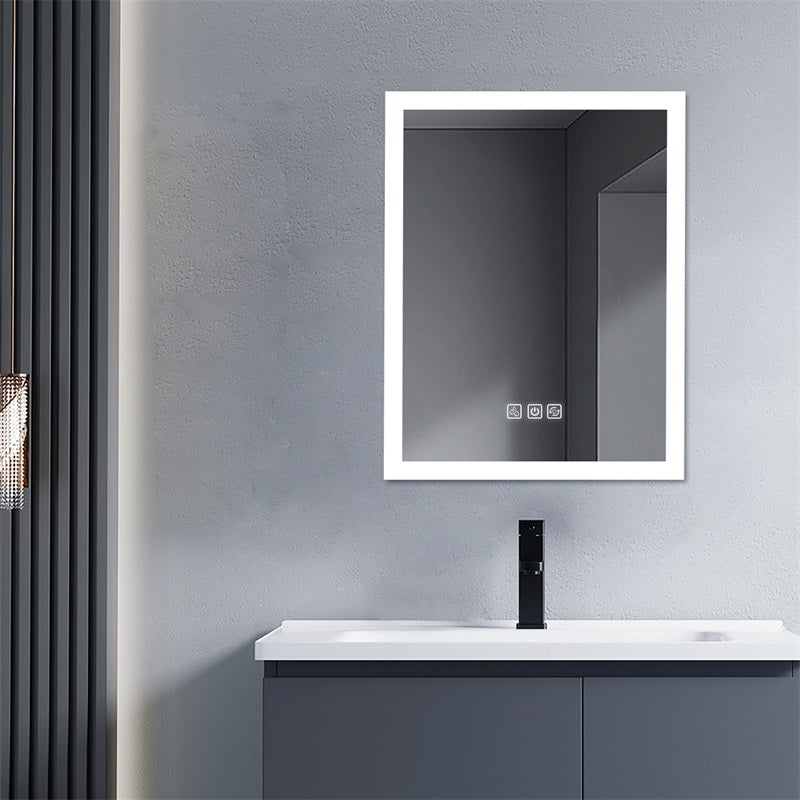 English Elm Bright Led Bathroom Mirror 36" X 28" - Full Hd Reflection, 3 Color Modes, Quick Defog, Dimmable Light T3177P296170