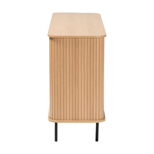Baxton Studio Baxton Studio Lucia Fluted Wood Sideboard - Stylish Mid-Century Modern Buffet with Ample Storage Solutions LC23005-Tan-Sideboard