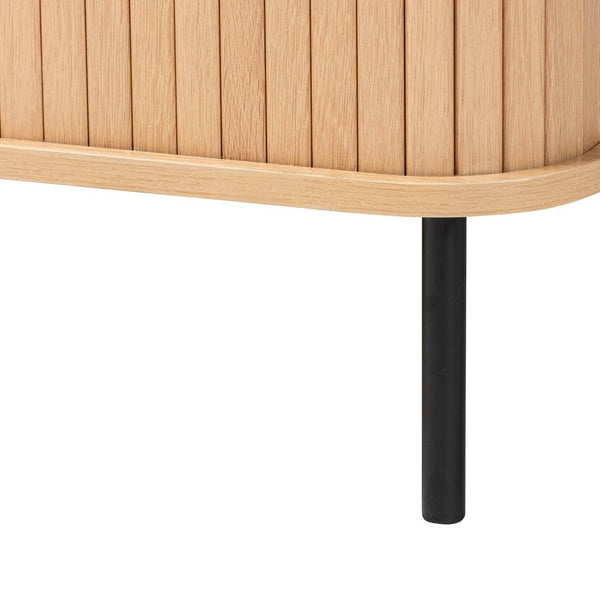 Baxton Studio Baxton Studio Lucia Fluted Wood Sideboard - Stylish Mid-Century Modern Buffet with Ample Storage Solutions LC23005-Tan-Sideboard