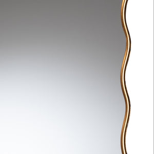 Baxton Studio Baxton Studio Cassara Gold Scalloped Wall Mirror - Elegant Vintage Accent for Living Room & Entryway RXW-10969-Mirror