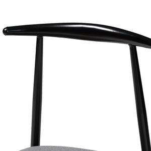Baxton Studio Baxton Studio Modern Industrial 4-Piece Dining Chair Set - Grey Fabric & Metal for Stylish Comfort D03018C-Grey-DC