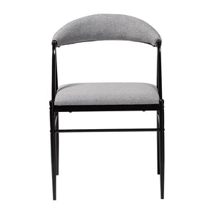 Baxton Studio Baxton Studio Orrin Industrial Grey Fabric Dining Chair Set - 4 Modern Chairs for Stylish Spaces D03017BC-Grey-DC