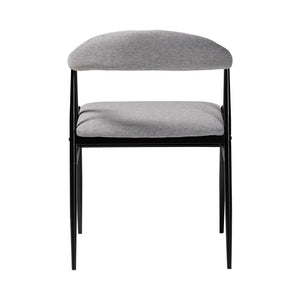 Baxton Studio Baxton Studio Orrin Industrial Grey Fabric Dining Chair Set - 4 Modern Chairs for Stylish Spaces D03017BC-Grey-DC