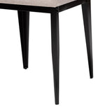 Baxton Studio Bishop Industrial Beige Fabric and Metal Dining Set