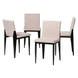 Bishop Industrial Fabric and Metal Dining Chair