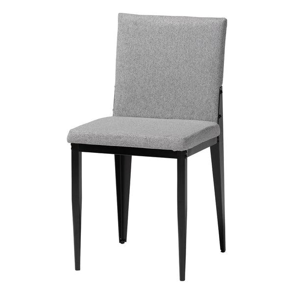Baxton Studio Baxton Studio Industrial 4-Piece Dining Chair Set with Metal Frame and Comfortable Upholstery Grey D03016C-Grey-DC