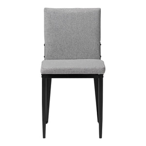 Baxton Studio Baxton Studio Industrial 4-Piece Dining Chair Set with Metal Frame and Comfortable Upholstery Grey D03016C-Grey-DC