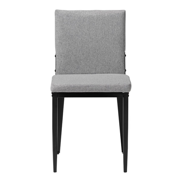 Baxton Studio Baxton Studio Industrial 4-Piece Dining Chair Set with Metal Frame and Comfortable Upholstery Grey D03016C-Grey-DC
