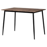 Baxton Studio Revelin Industrial Beige Fabric and Metal Dining Set