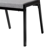 Baxton Studio Revelin Industrial Grey Fabric and Metal Dining Set