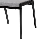 Baxton Studio Revelin Industrial Grey Fabric and Metal Dining Chair