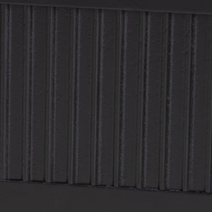 Baxton Studio Baxton Studio Primrose King Size Canopy Bed - Mid-Century Fluted Design for Timeless Elegance SW8609-Black-Canopy King