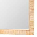 bali & pari Lankston Bohemian Natural Rattan Rectangle Accent Wall Mirror