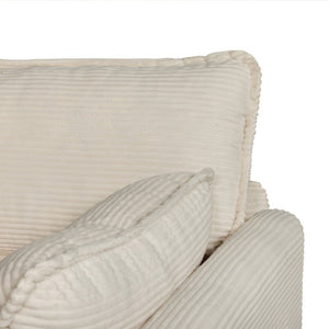 English Elm 2-in-1 Corduroy Loveseat Sleeper with Storage Converts for Living Room or Studio Beige W2715P409857