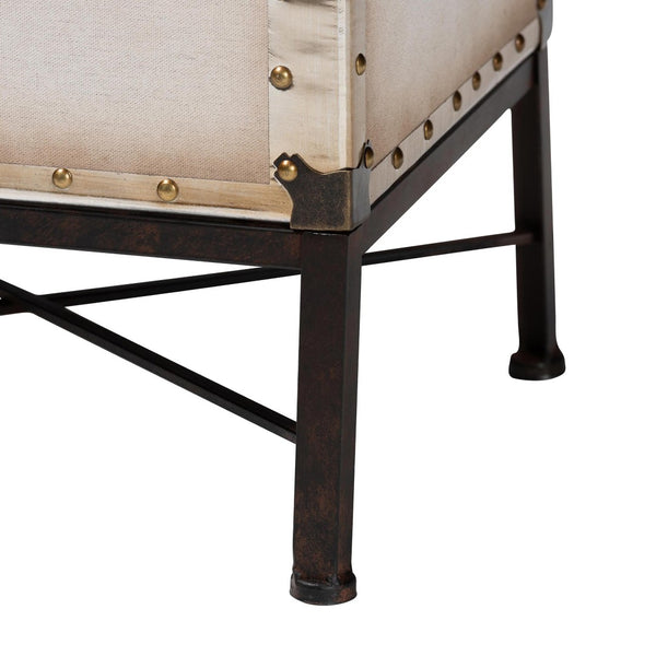 Baxton Studio Baxton Studio Laura Vintage-Industrial Lift-Top Trunk End Table with Ample Storage & Style JY23B237-Open Box Laura White-ET