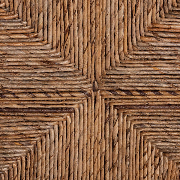 Baxton Studio bali Cordoba Bohemian Seagrass & Mahogany Wood 2-Piece Counter Stool Set for Chic Dining Spaces Luanda-Seagrass-CS