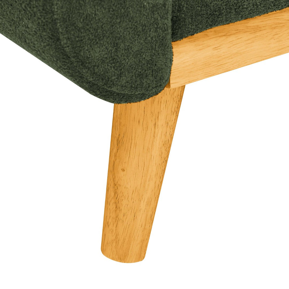 English Elm 67.7" Tufted Polyester Loveseat with Tapered Wood Legs for Mid-century Living Rooms W2318P379505